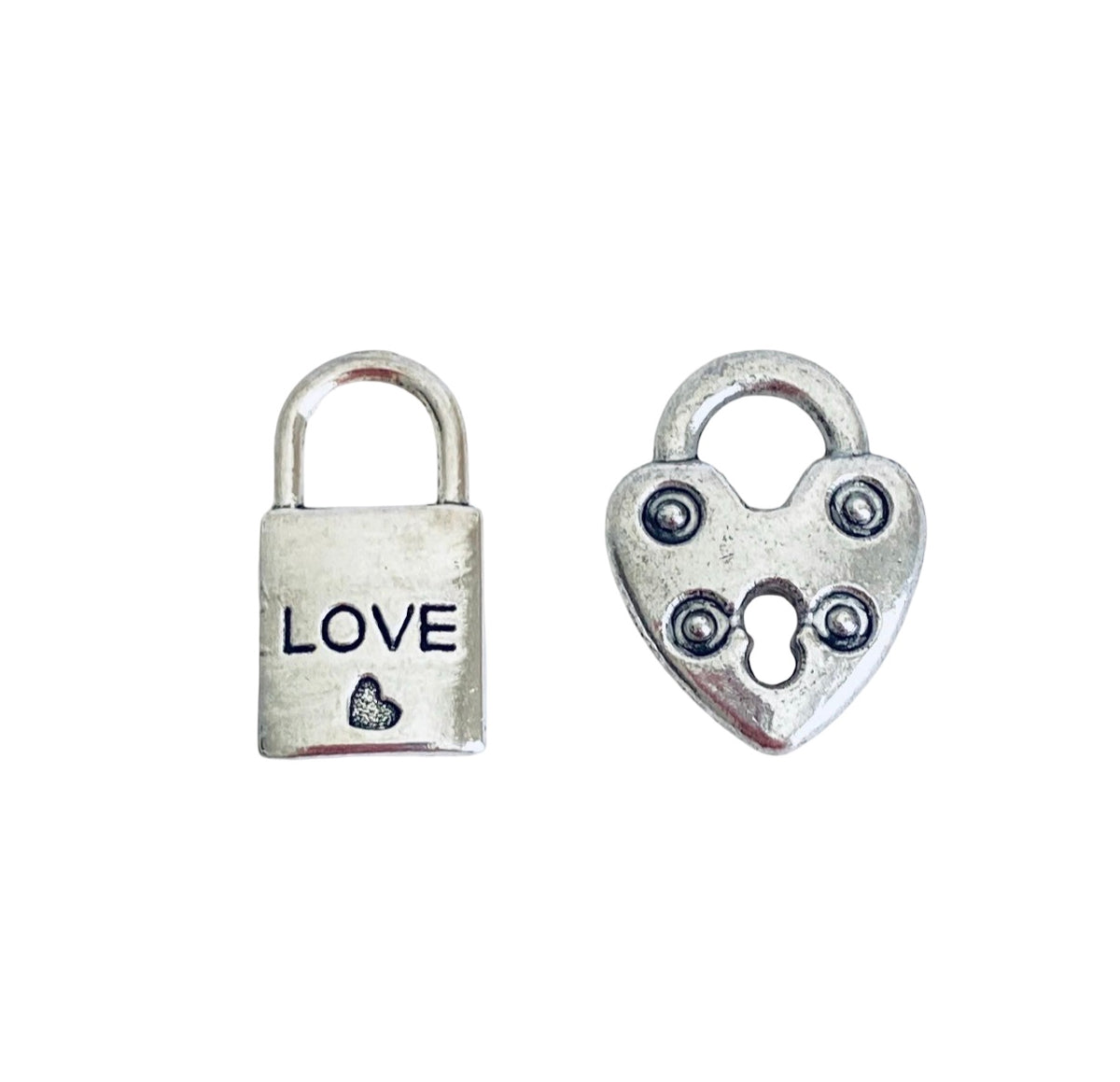 Base Metal Lock Charms