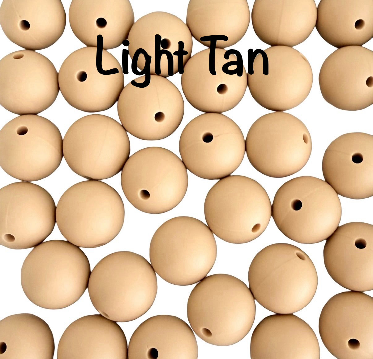 15mm Round Silicone Beads (Sold Individually)