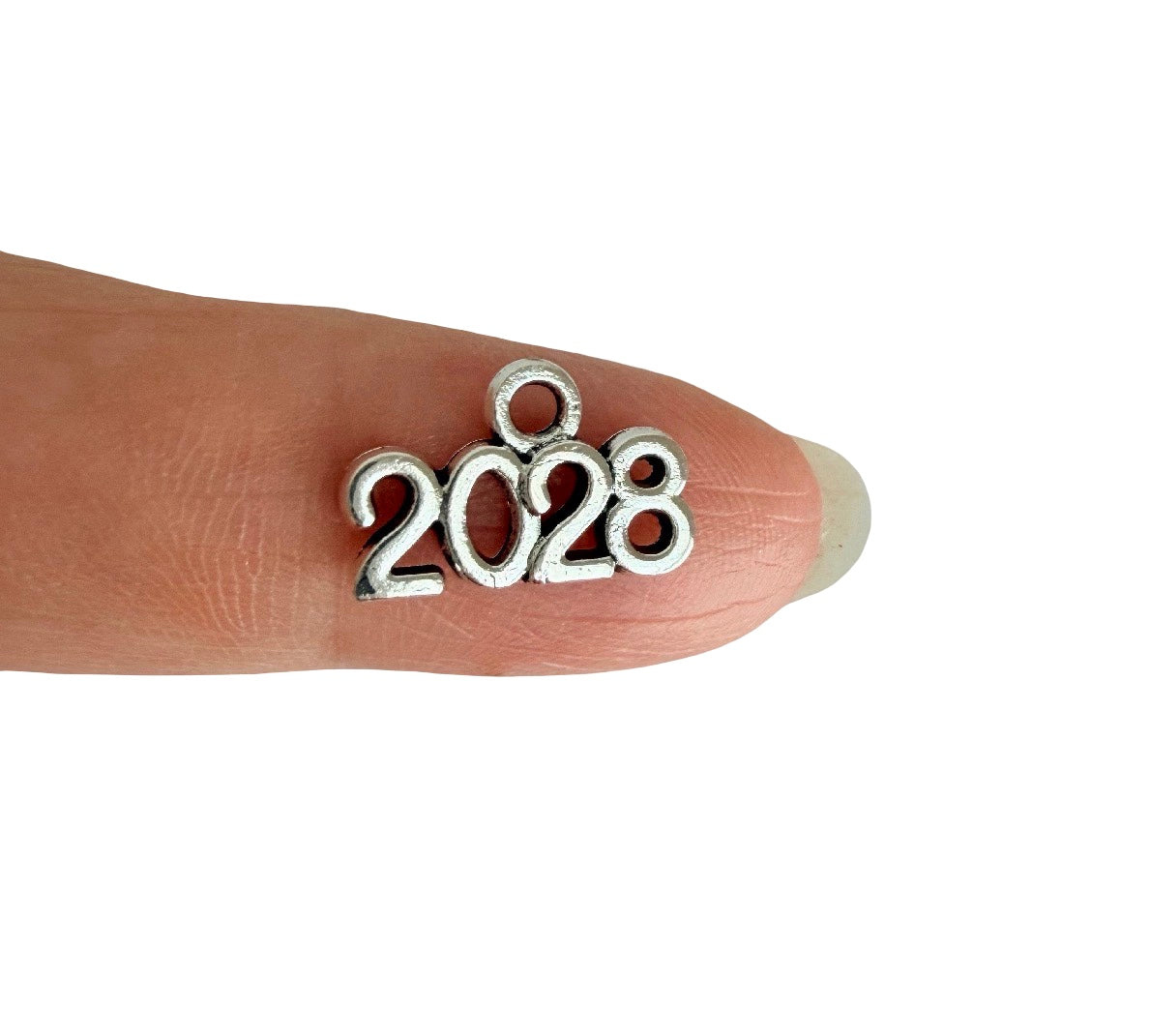 Base Metal Tiny Year Number Charms 2026 • 2027 • 2028 • 2025 • 2024 • 2023 • 2022