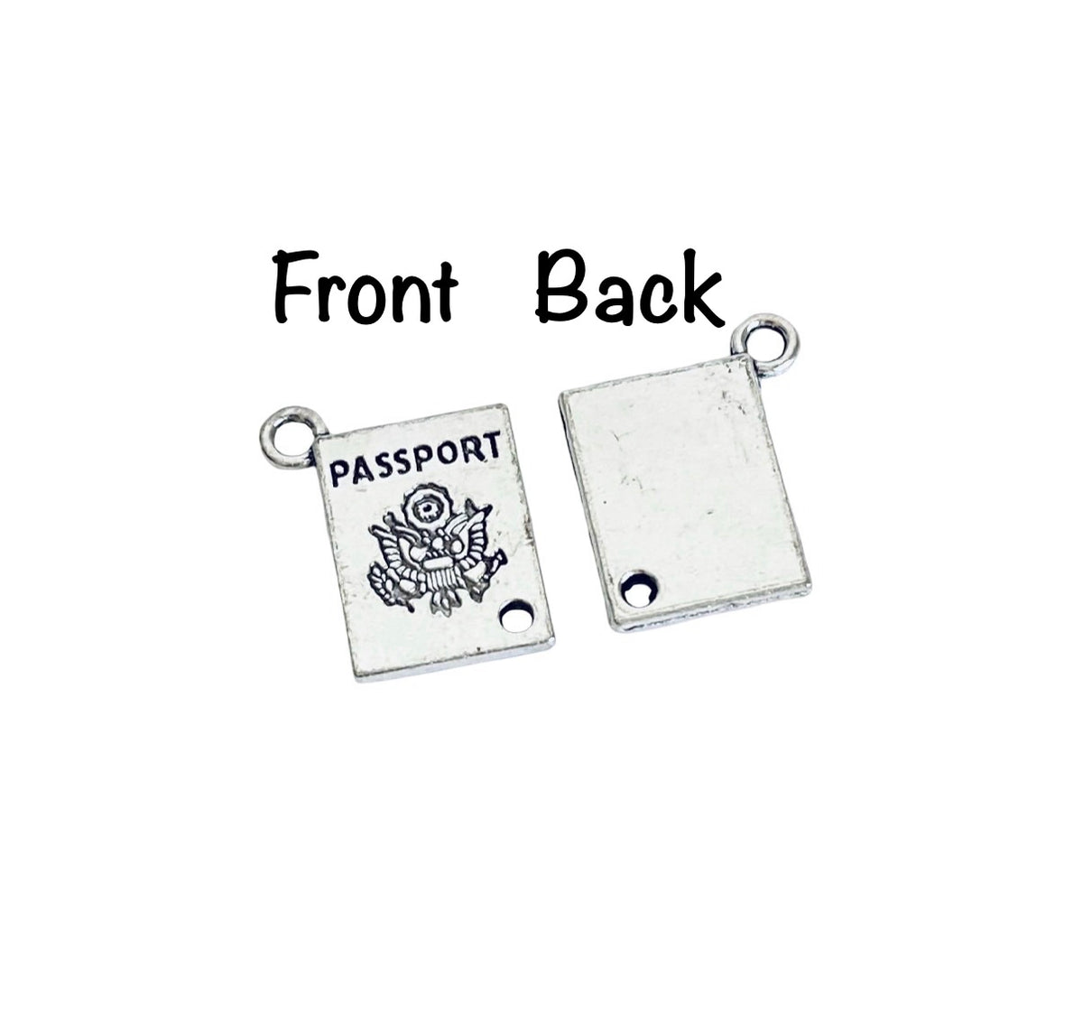 Base Metal Passport Charm