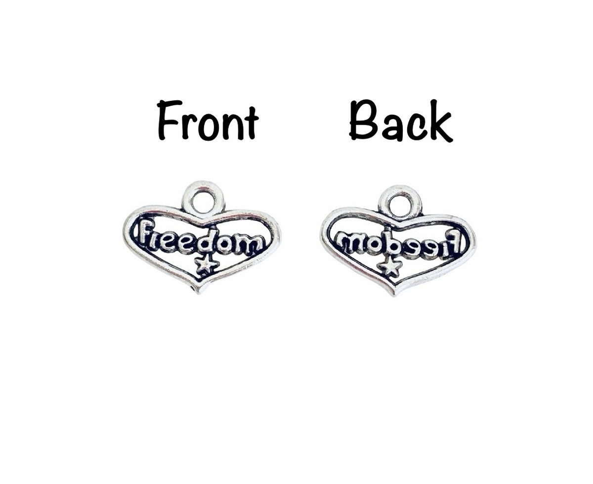 Base Metal Freedom Charm