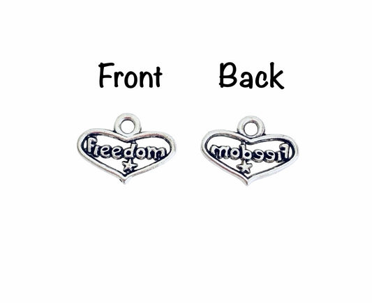 Base Metal Freedom Charm