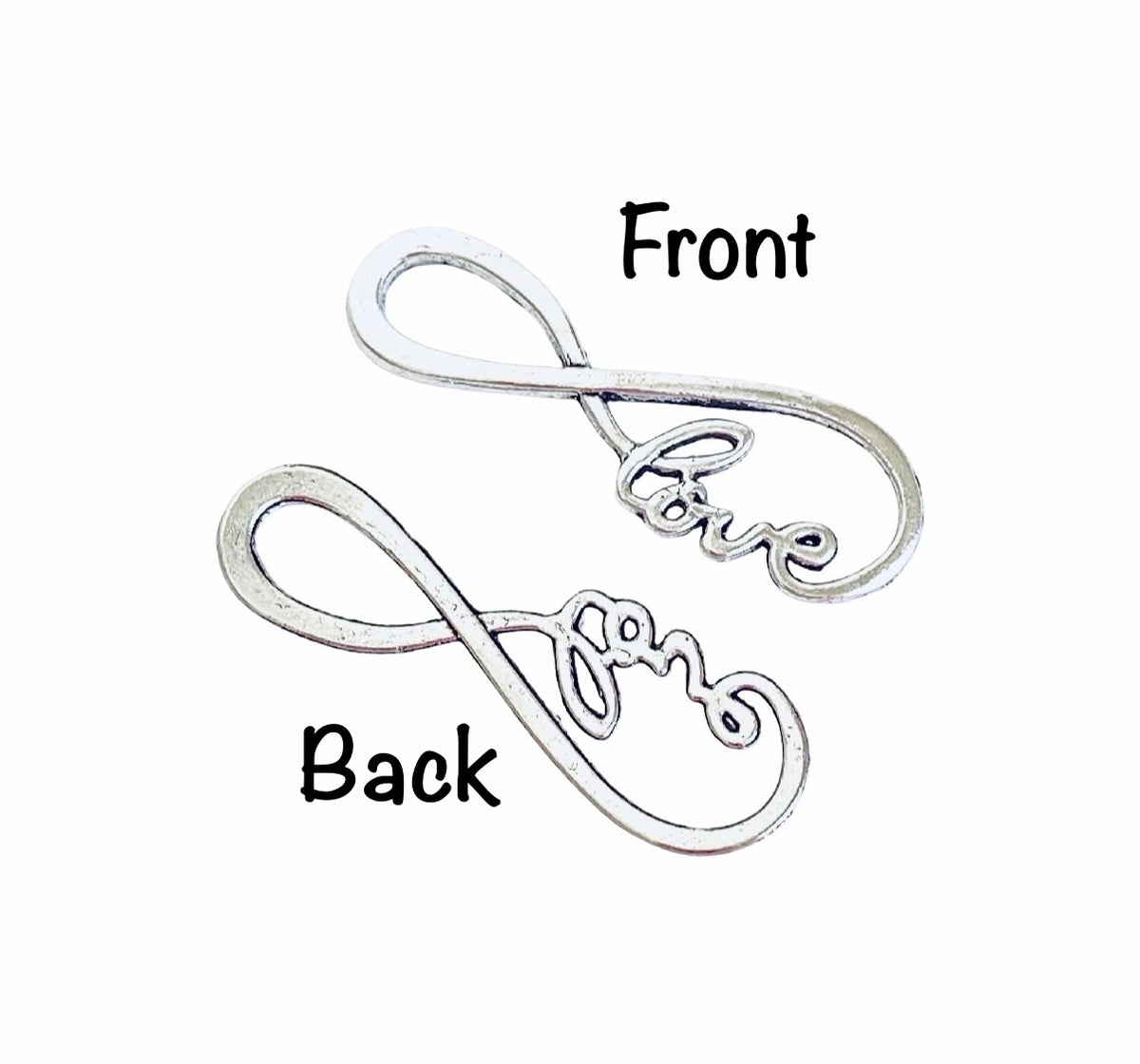 Base Metal Large Infinity Love Charm