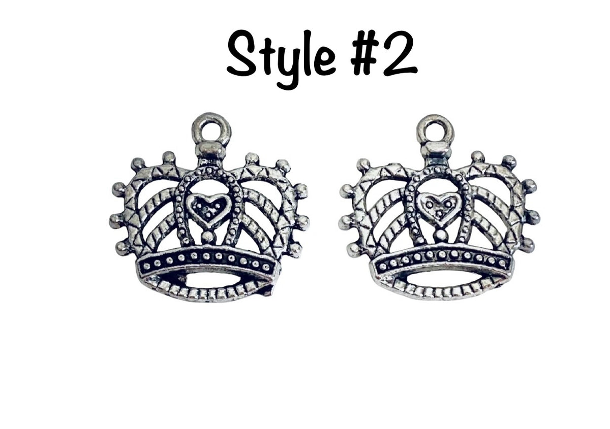 Base Metal Crown Charms