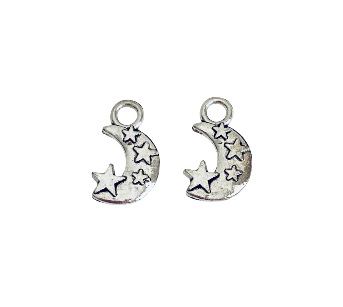 Base metal Moon & Stars Charm