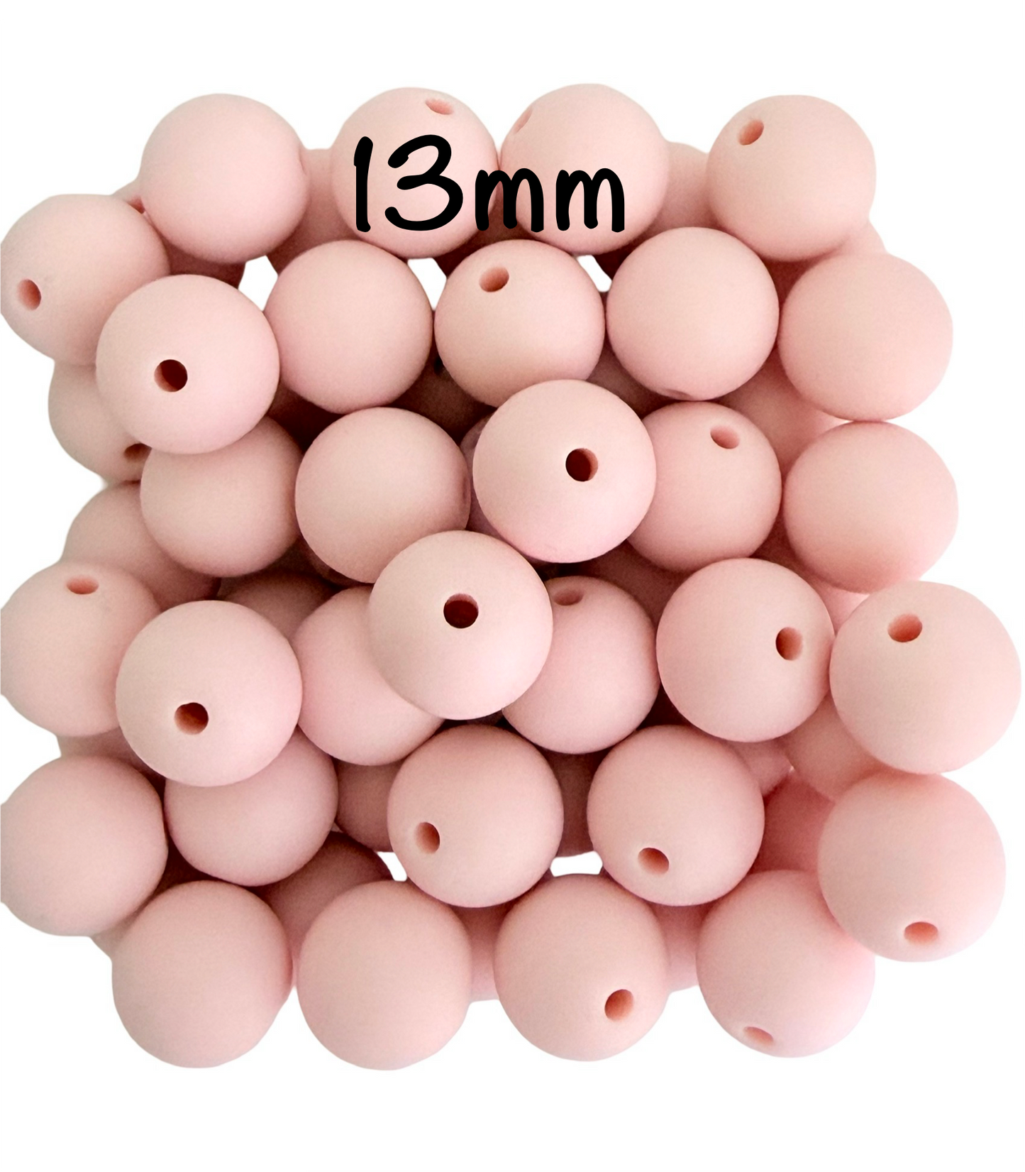 Matte Light Pink Acrylic Round Beads • 6mm, 8mm, 10mm, 13mm & 16mm