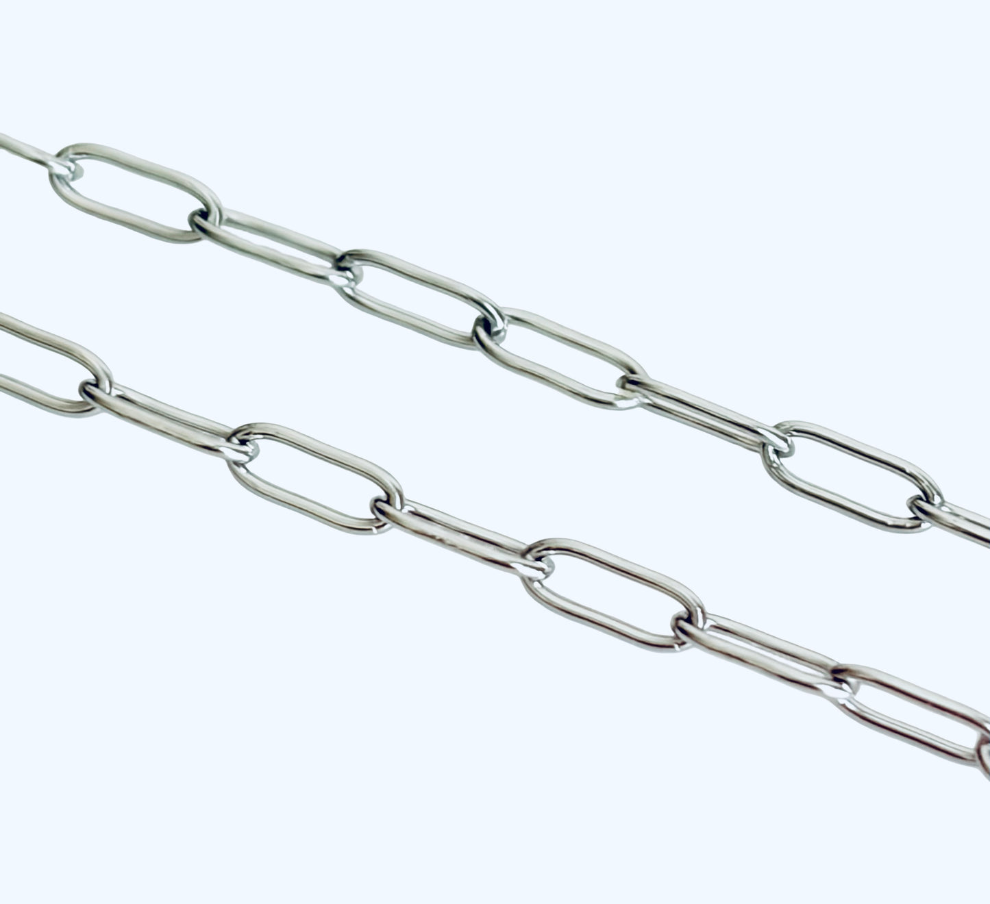 Stainless Steel Mini Paperclip Chain (2.5x6mm)