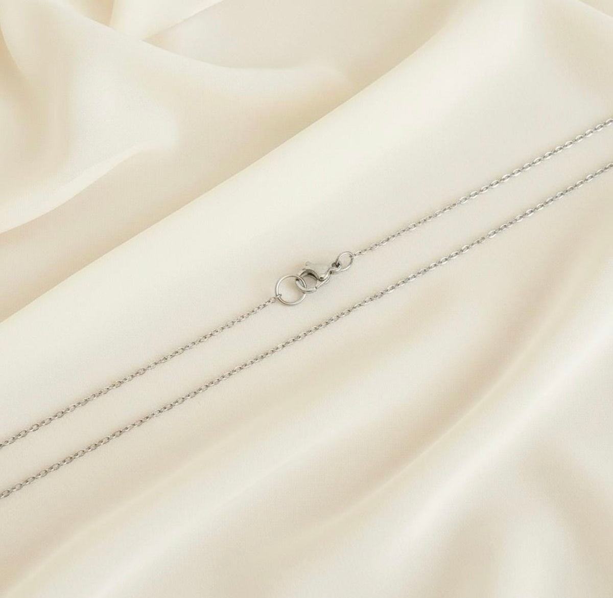 Thin Flat Cable Chain Necklace • Stainless Steel • Gold over Stainless Steel