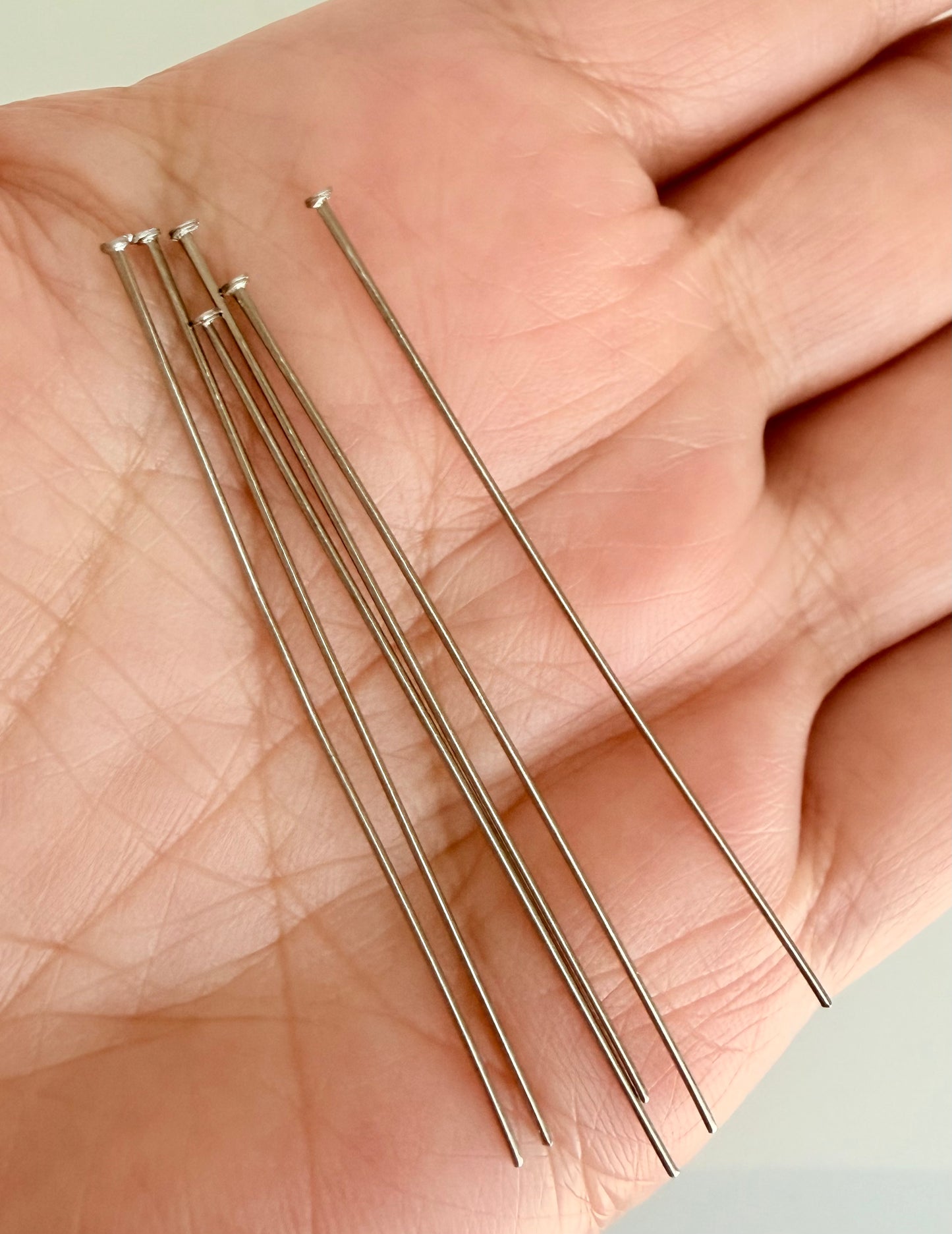 20 Gauge Stainless Steel Flat Head Pins • 0.6mm x 50mm