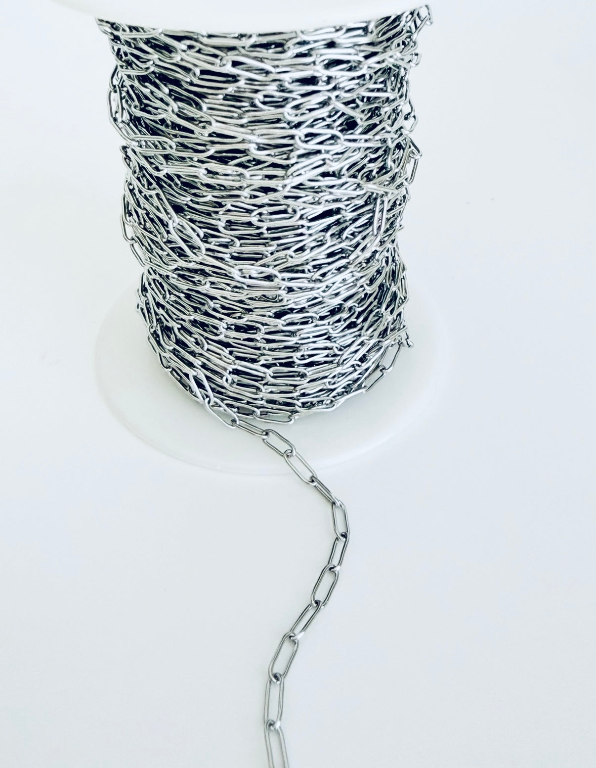Mini Paperclip Chain for Jewelry Making • Stainless Steel or Gold Over Stainless Steel Small Paperclip Link Chain for Necklaces & Bracelets