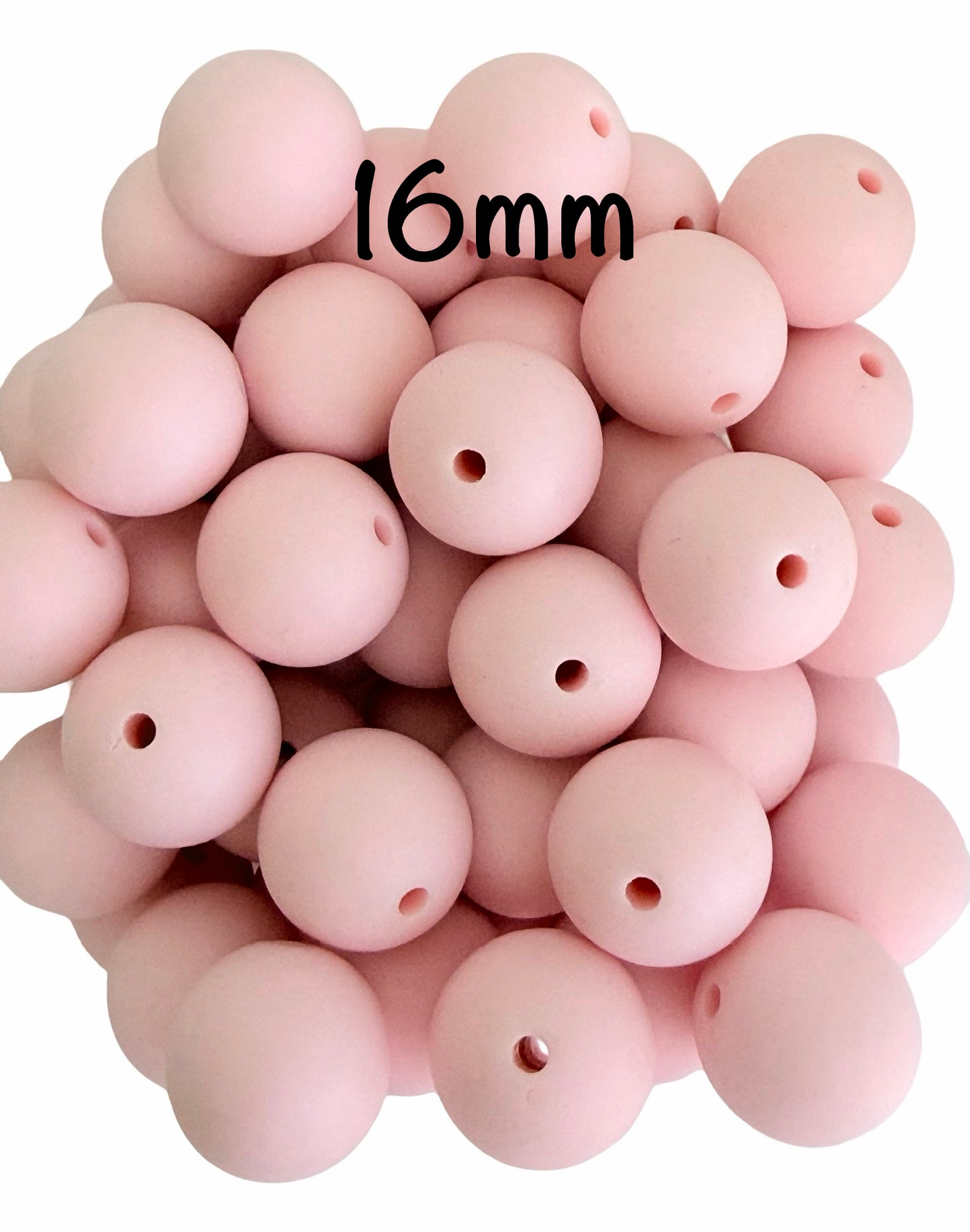 Matte Light Pink Acrylic Round Beads • 6mm, 8mm, 10mm, 13mm & 16mm