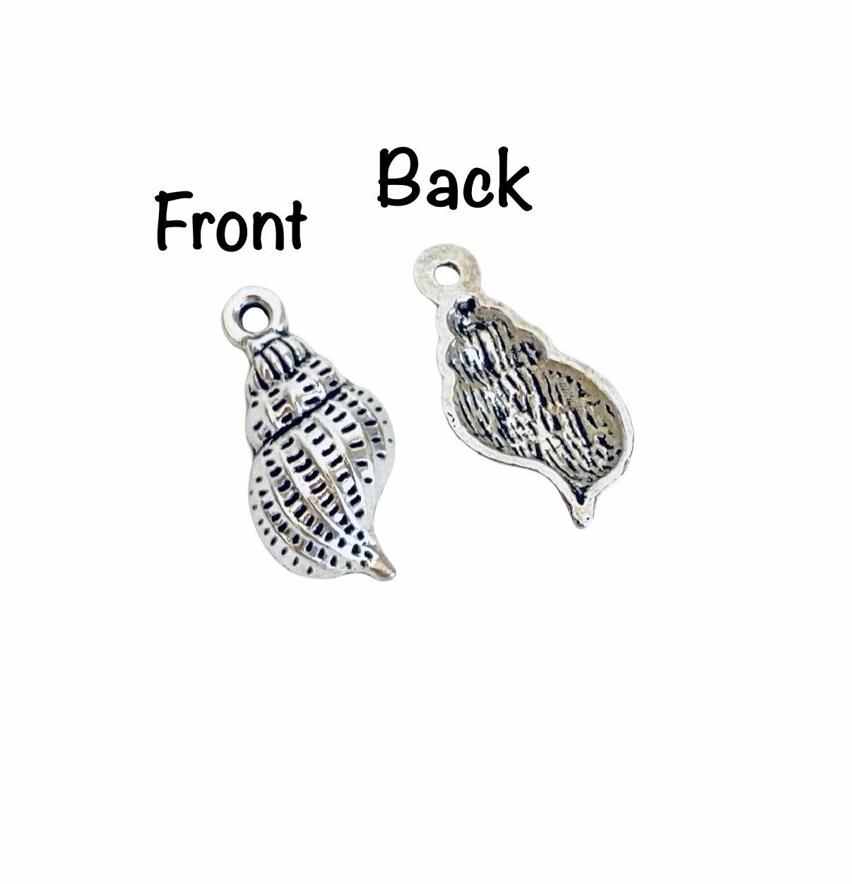 Base Metal Seashell Charm