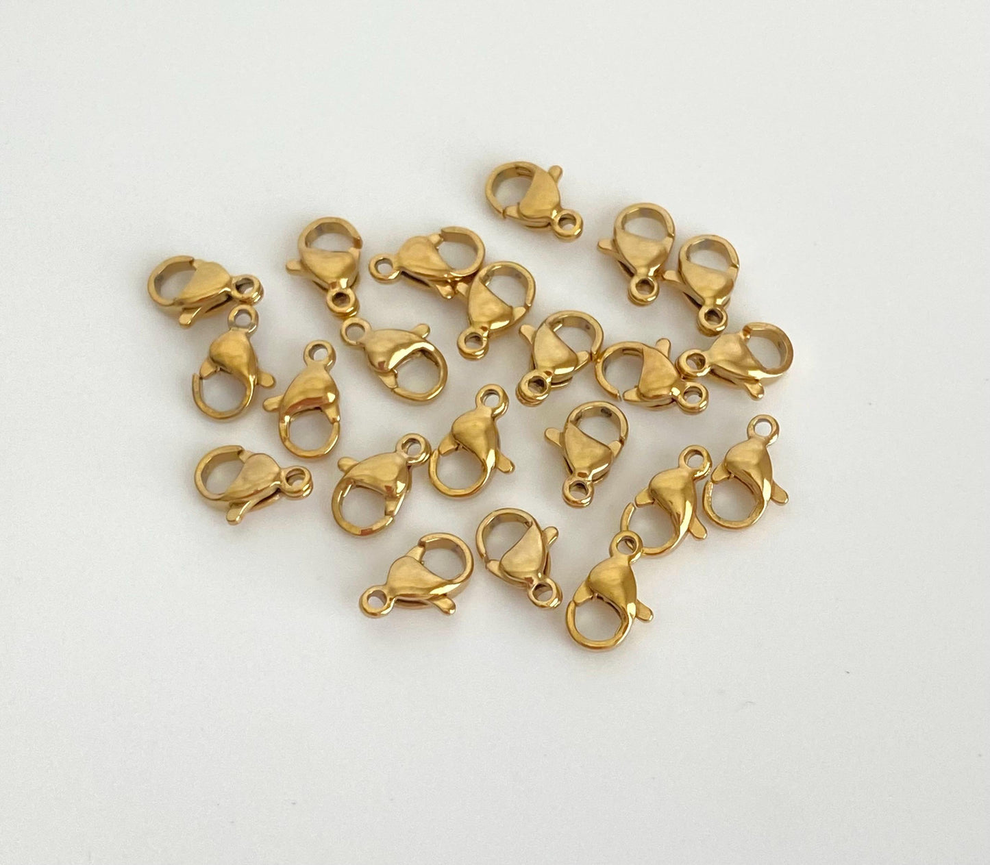 9mm Lobster Clasp for Jewelry Making • Stainless Steel, Gold Over Stainless Steel or Rose Gold Lobster Clasp for Necklaces & Bracelets