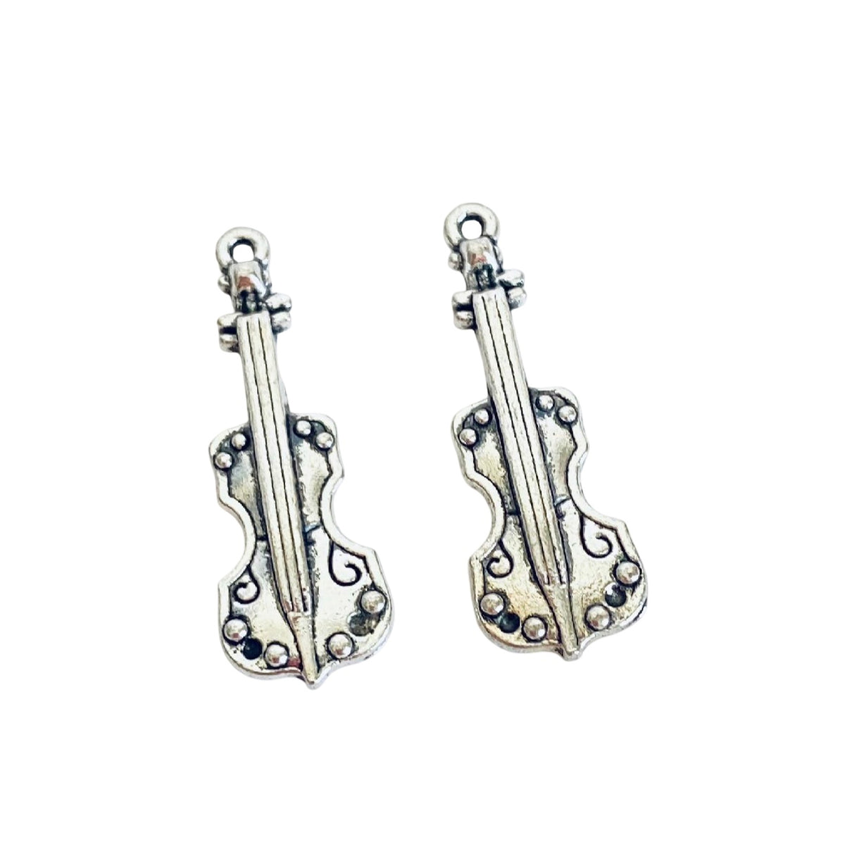 Base Metal Violin Charm
