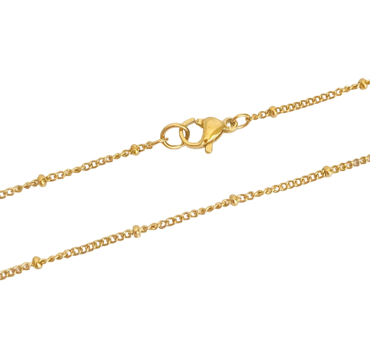 Satellite Chain Necklace • Stainless Steel & Gold over Stainless Steel