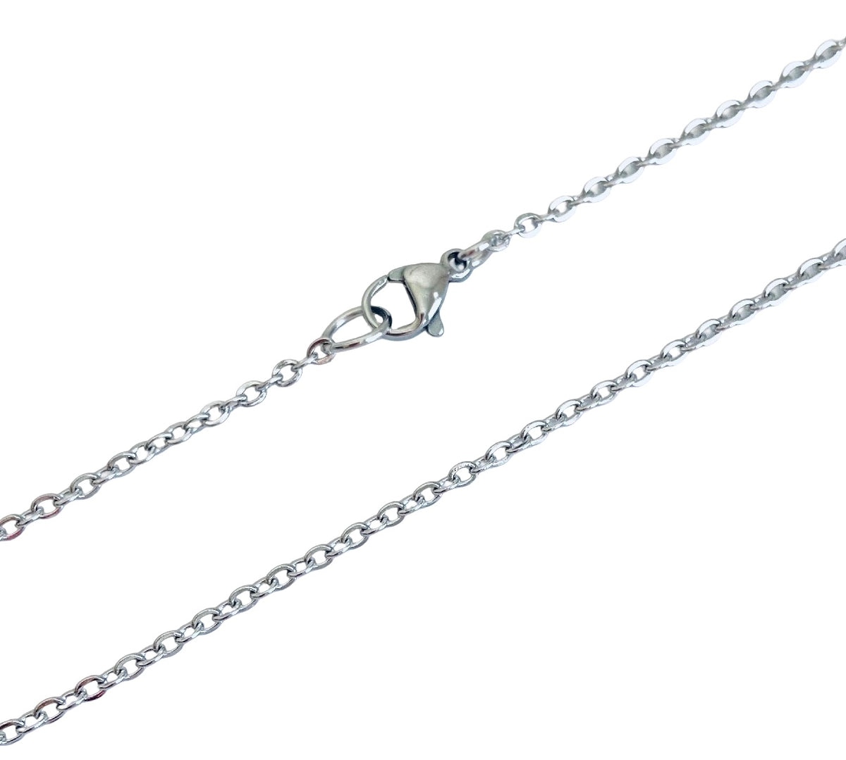 Flat Cable Chain Necklace • Stainless Steel • Gold over Stainless Steel • Rose Gold over Stainless Steel