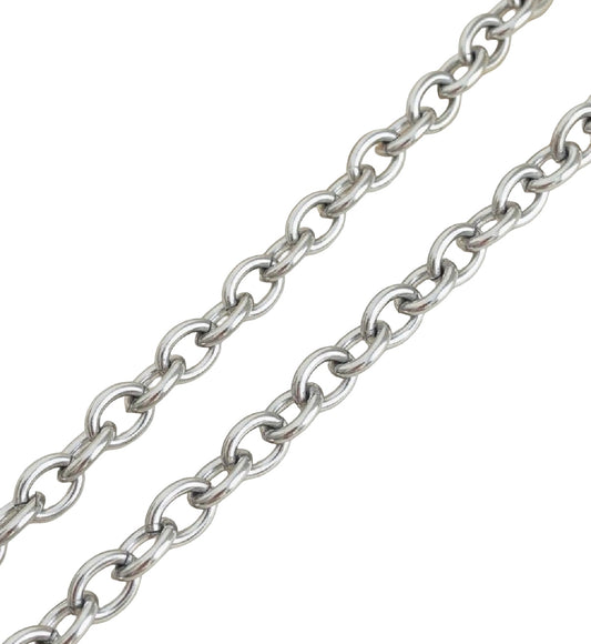8x10mm Chunky Stainless Steel Oval Chain • Sold by the Foot