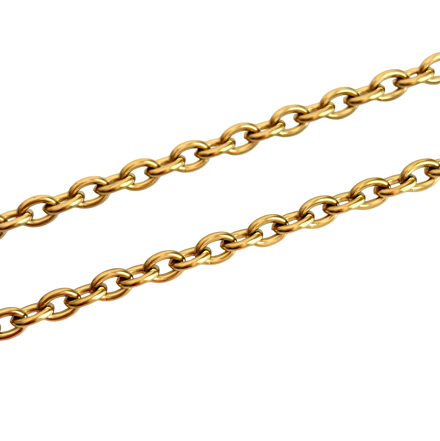 18K Gold Over Stainless Steel Oval Chain (4.5x6mm)