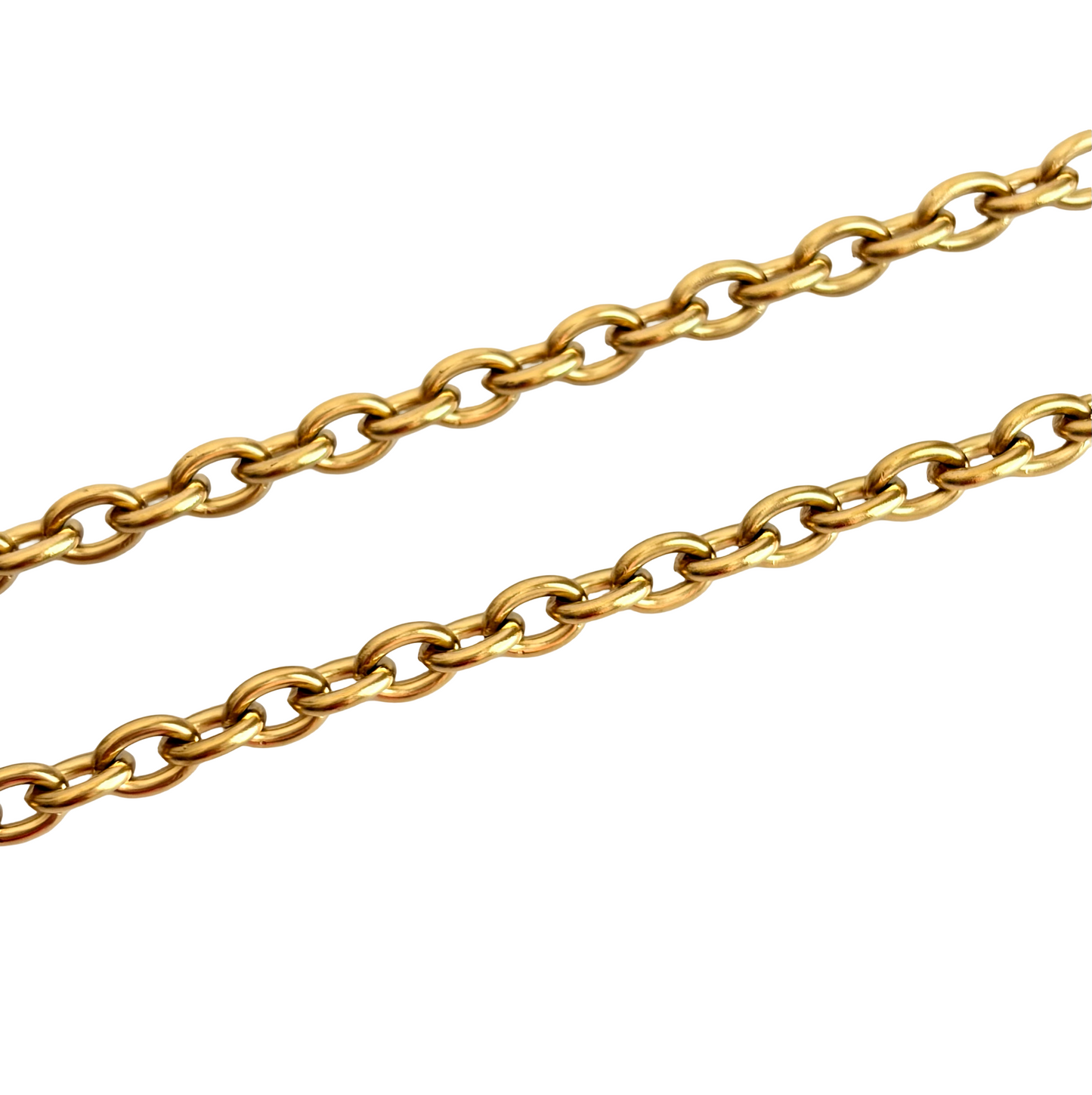 18K Gold Over Stainless Steel Oval Chain (4.5x6mm)