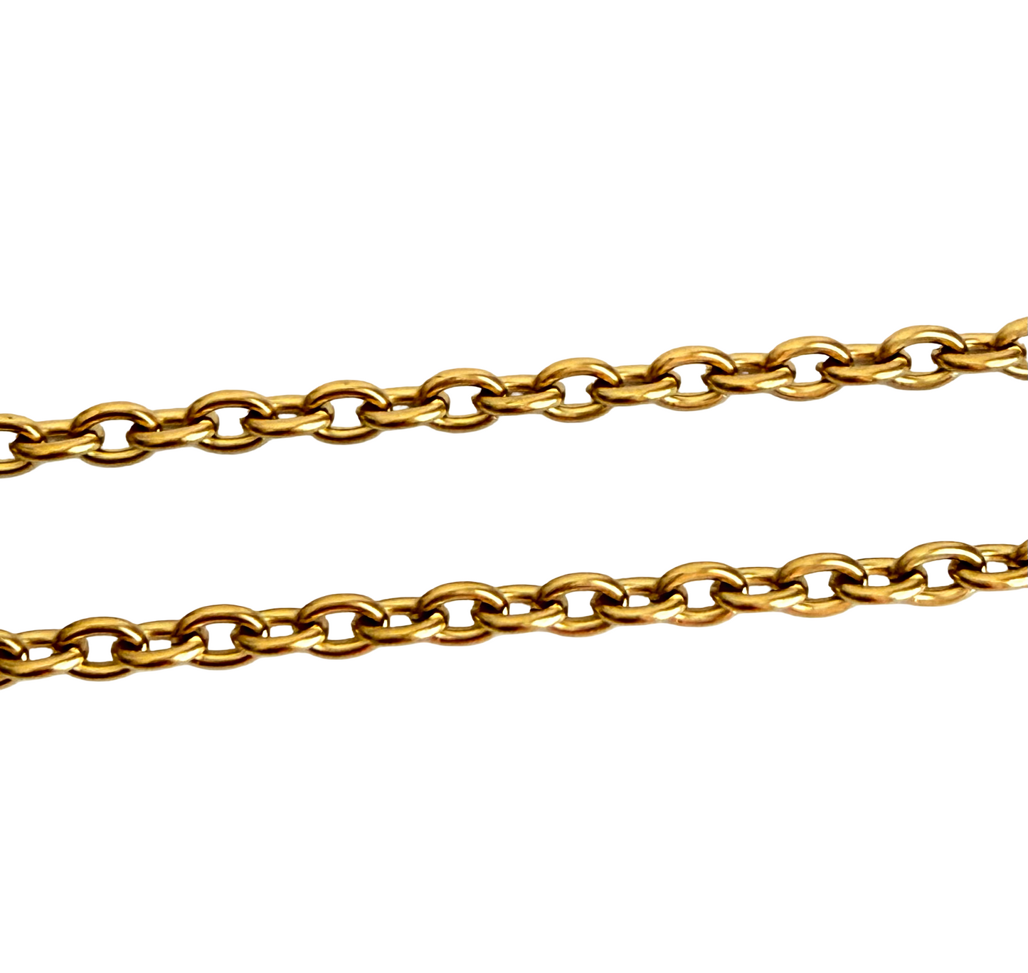 18K Gold Over Stainless Steel Oval Chain (4.5x6mm)