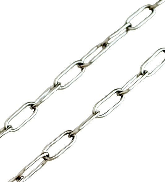 Stainless Steel Mini Paperclip Chain (2.5x6mm)