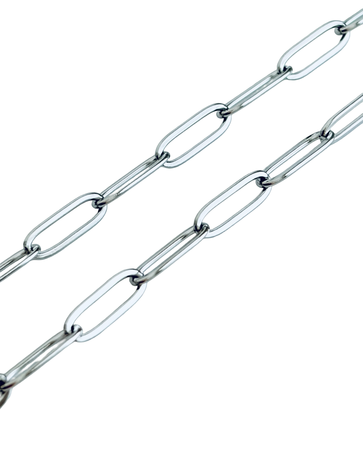 4x12mm Paperclip Chain for Jewelry Making – Stainless Steel or Gold over Stainless Steel • Modern Link Chain for Necklaces & Bracelets