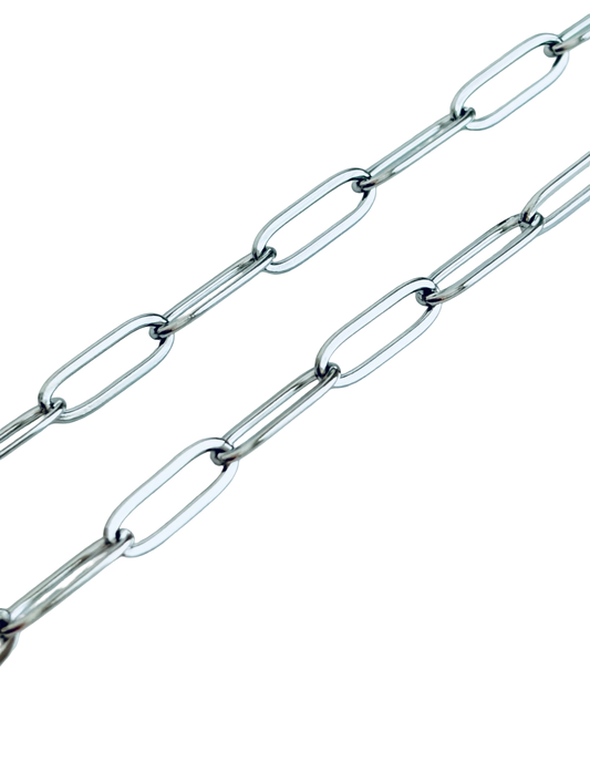 Stainless Steel Paperclip Chain (4x12mm)