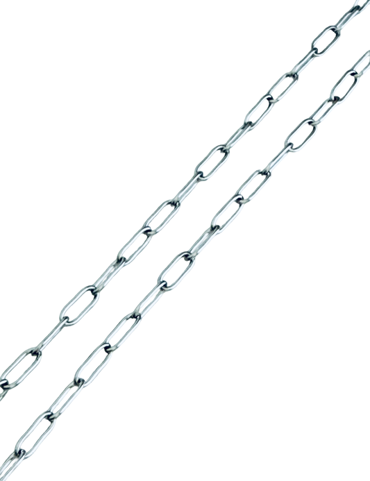 Mini Paperclip Chain for Jewelry Making • Stainless Steel or Gold Over Stainless Steel Small Paperclip Link Chain for Necklaces & Bracelets