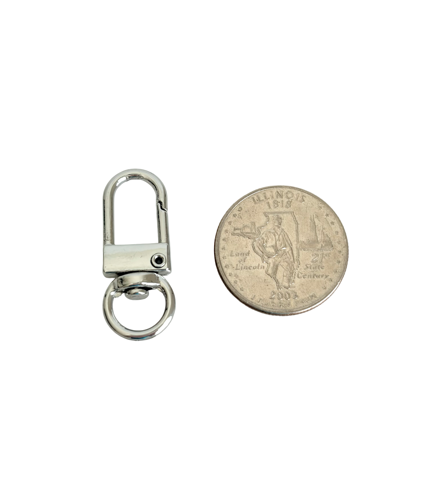 11mm x 32mm Small Oblong Clip-On Clasp • Silver & Gold