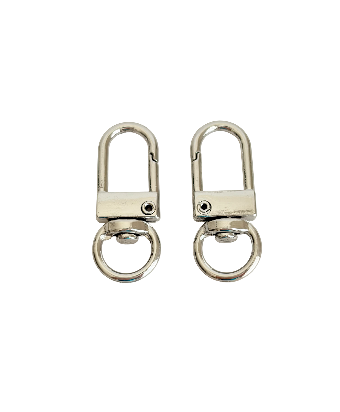 11mm x 32mm Small Oblong Clip-On Clasp • Silver & Gold