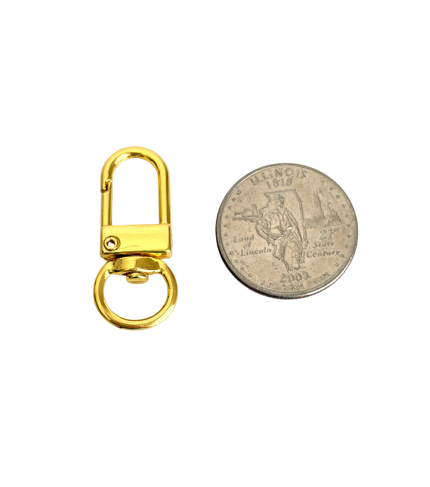 11mm x 32mm Small Oblong Clip-On Clasp • Silver & Gold