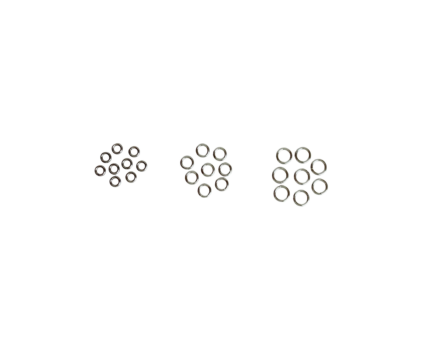 Stainless Steel Open Jump Rings 21 Gauge • 4mm, 5mm, 6mm Jewelry Making Supplies