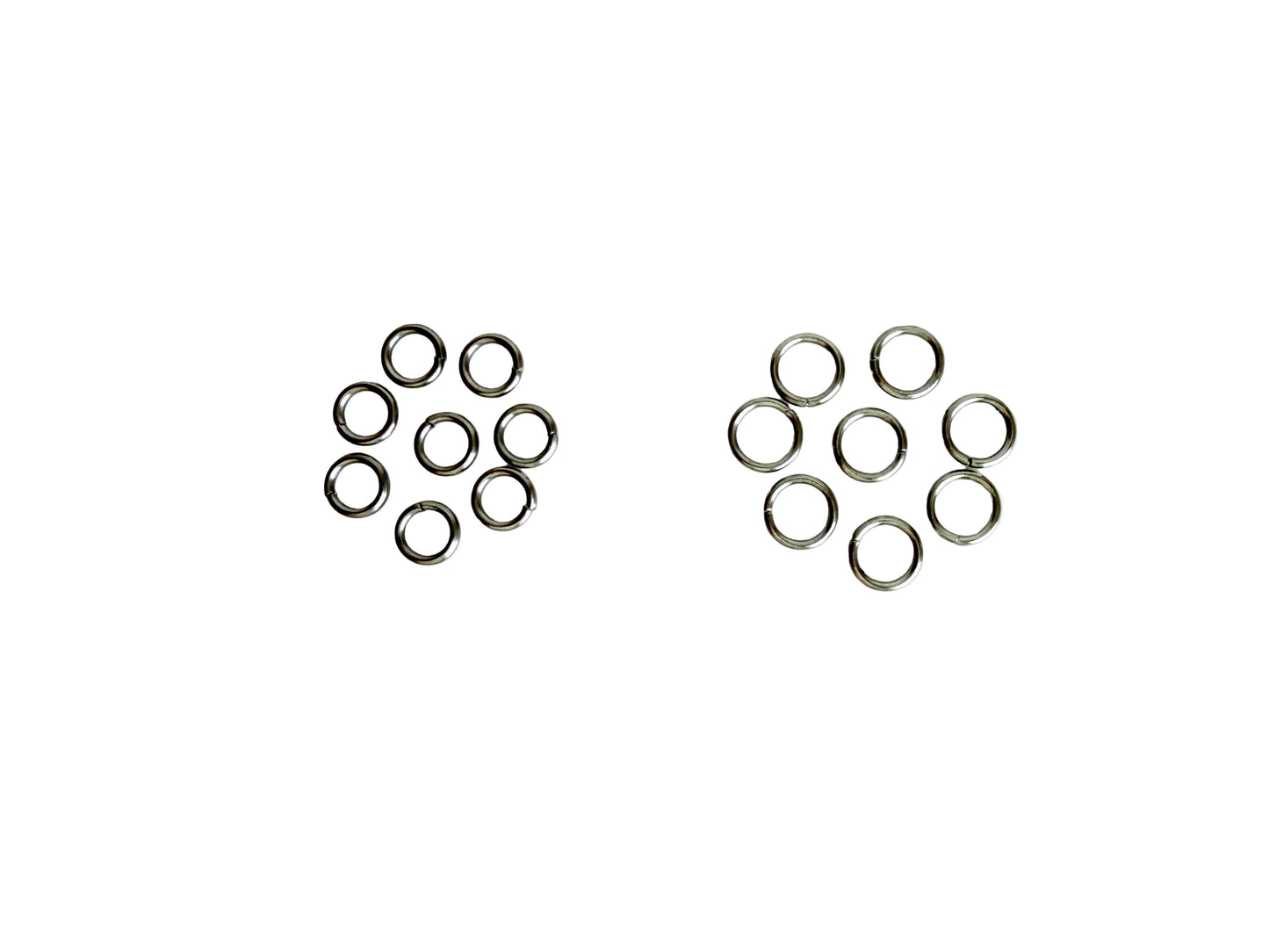 Thick Stainless Steel Jump Rings (6mm or 7M-mm) • Heavy Duty Open Connector Rings for Jewelry Making & DIY Crafts