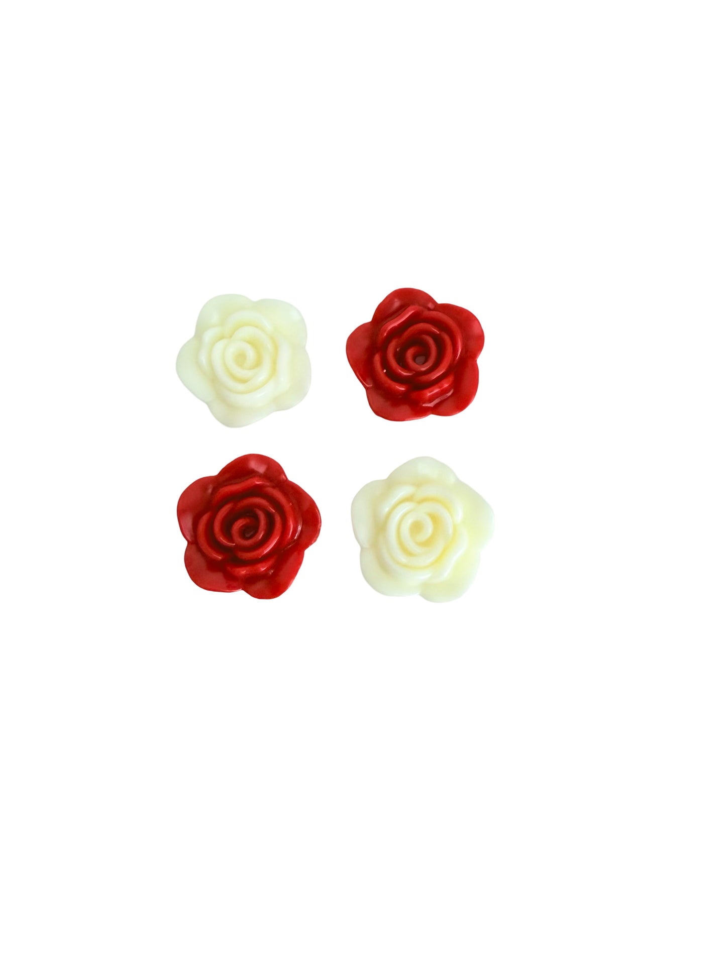 Large Acrylic Rose Flower Beads • Floral Beads for Jewelry Making