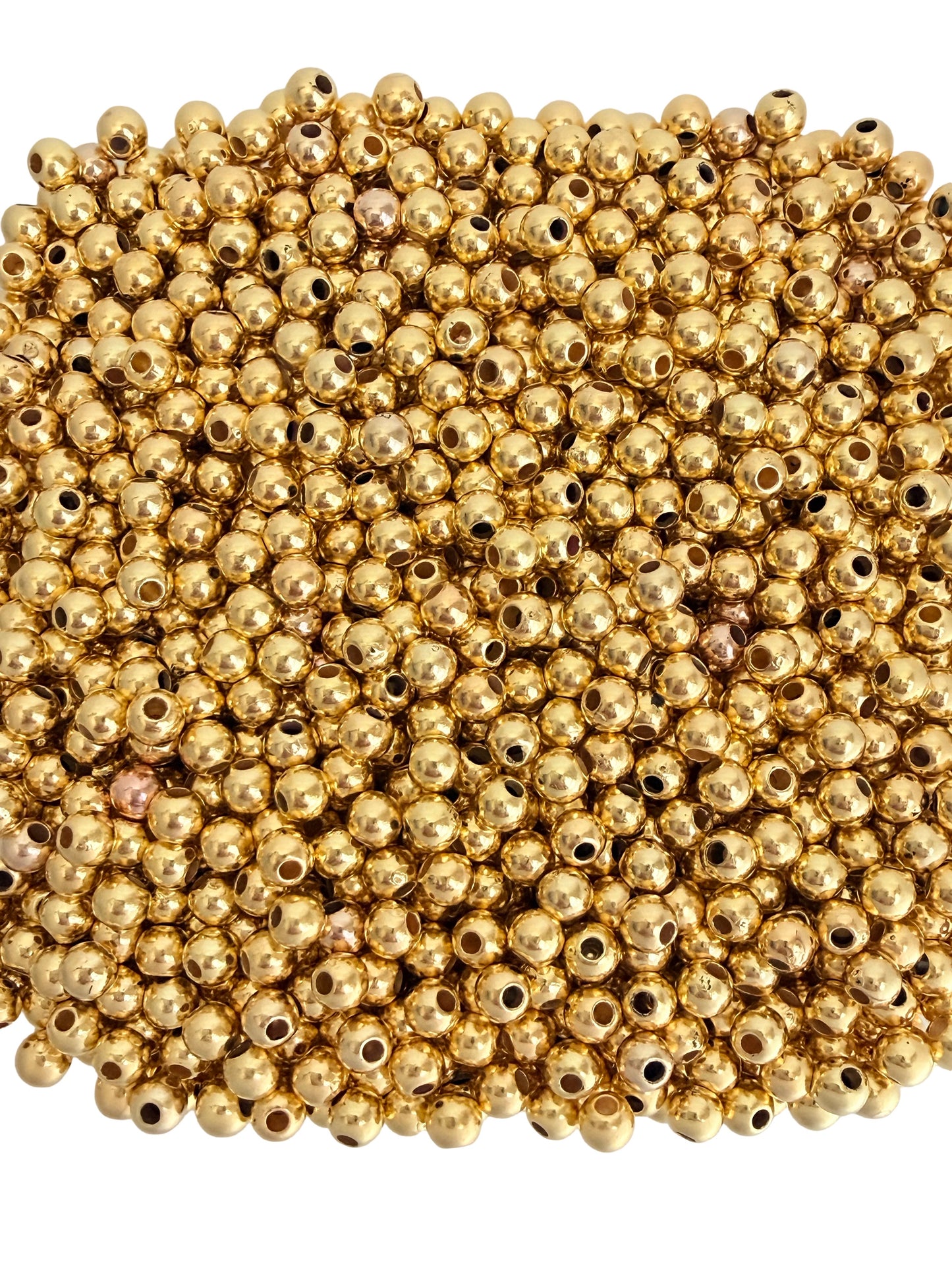 4mm Gold Acrylic Beads • Lightweight Beads for DIY Crafts