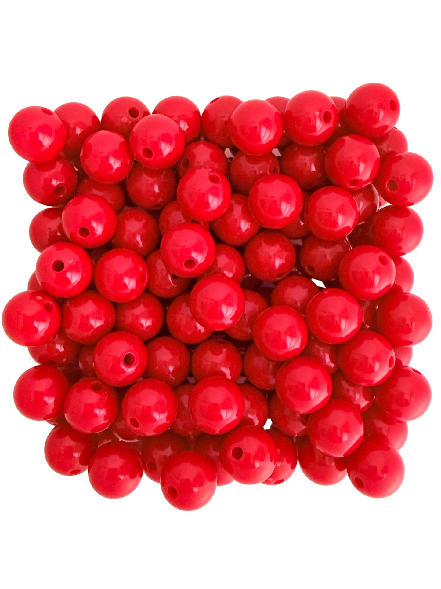 10mm Polished Acrylic Round Beads