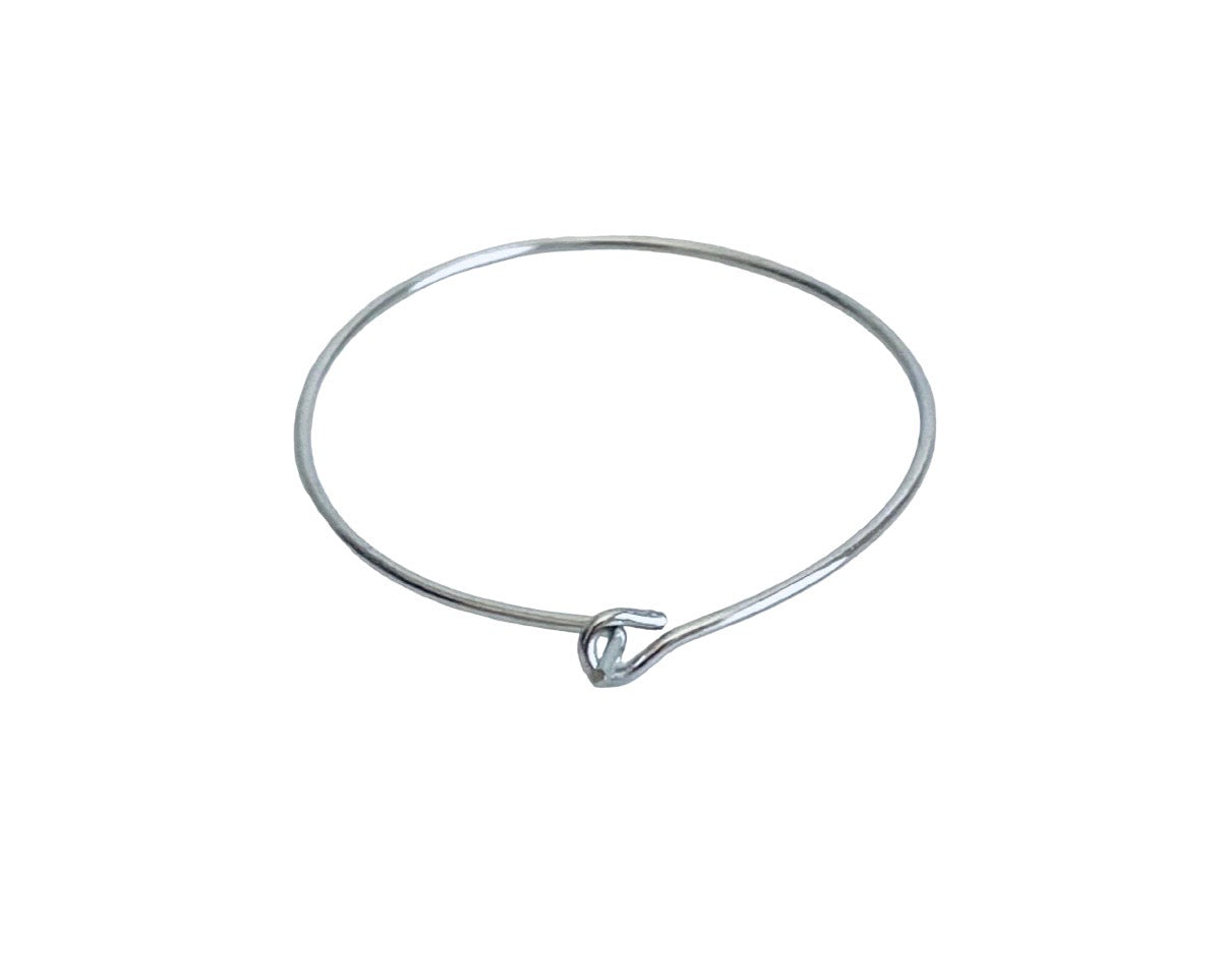 Stainless Steel Wine Charm Hoop (25mm)