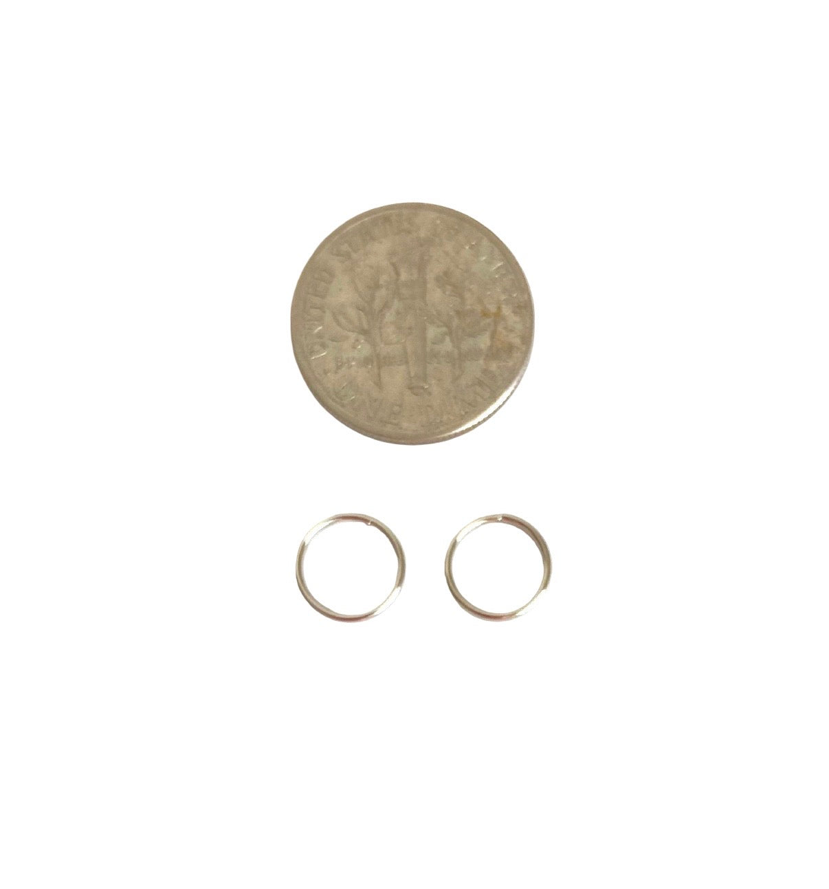 8mm Stainless Steel Thin Small Split Rings