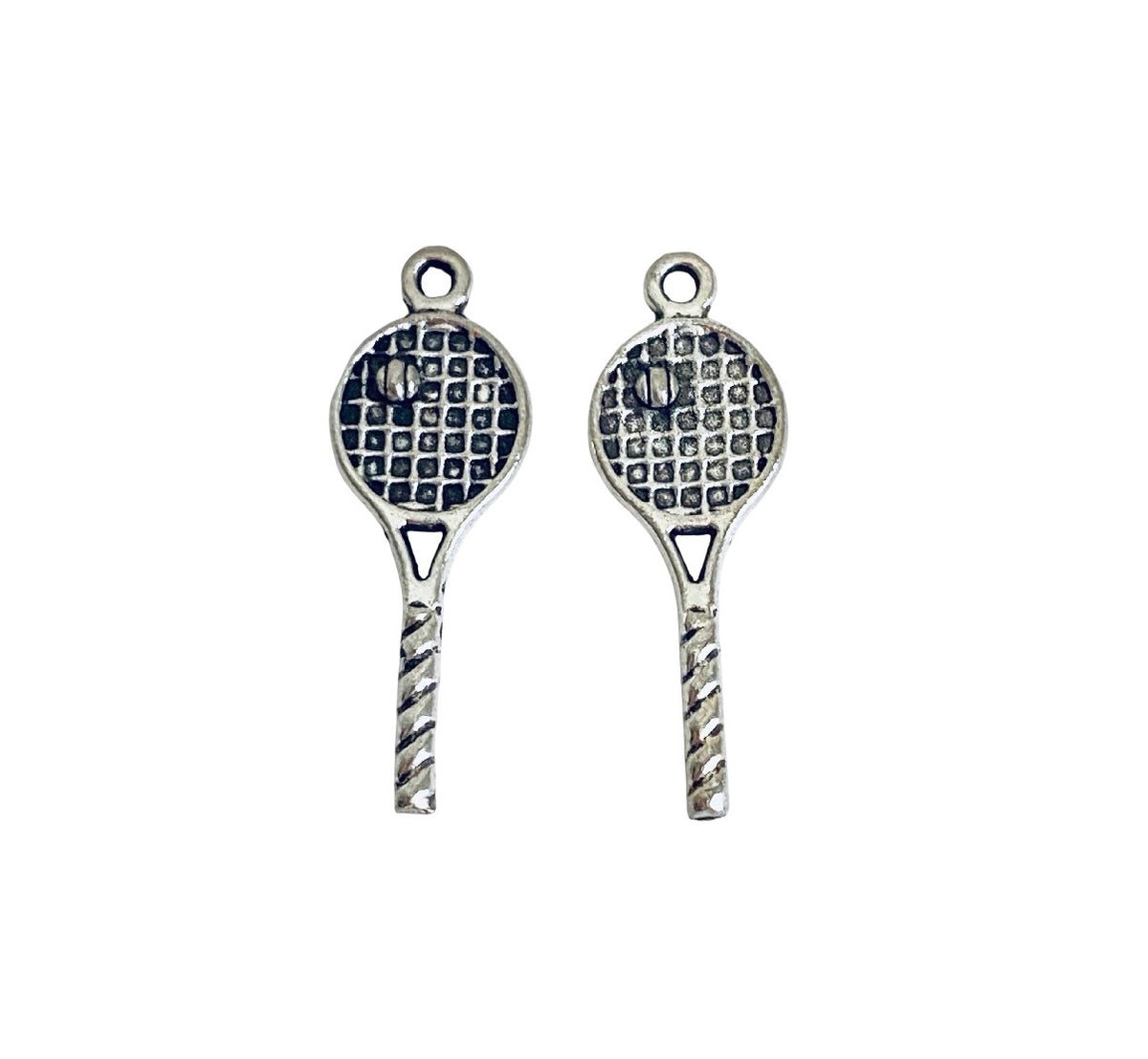 Base Metal Tennis Racket Charm