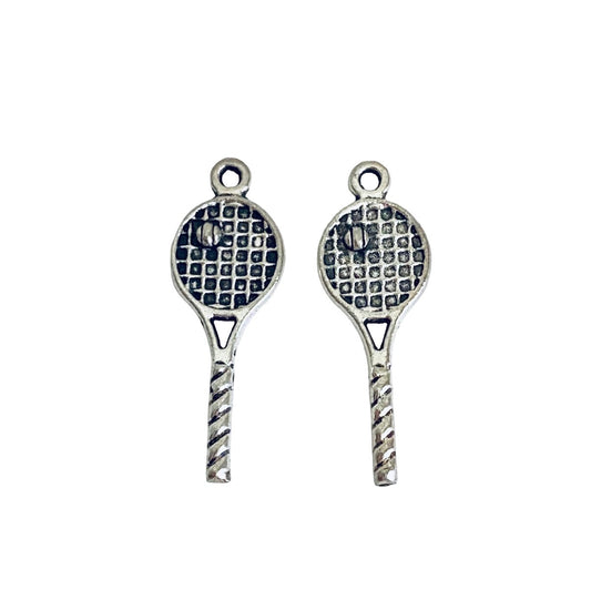 Base Metal Tennis Racket Charm