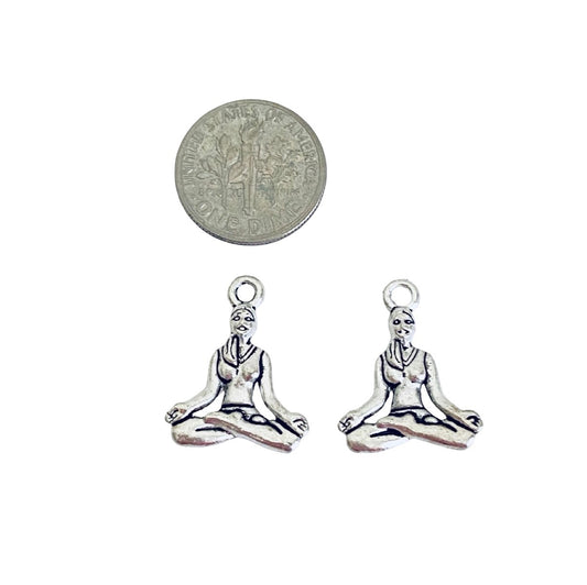 Base Metal Yoga Meditation Charms