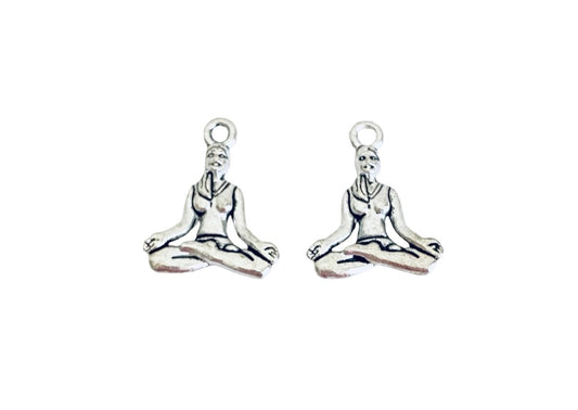 Base Metal Yoga Meditation Charms