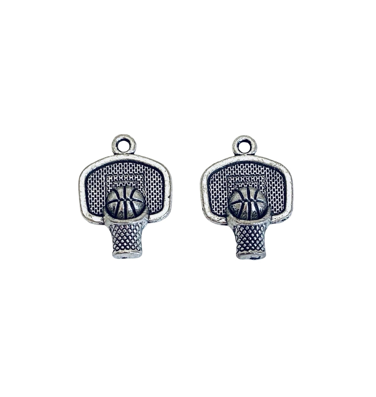 Base Metal Basketball Hoop Charms