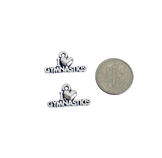 I Love Gymnastics Charms