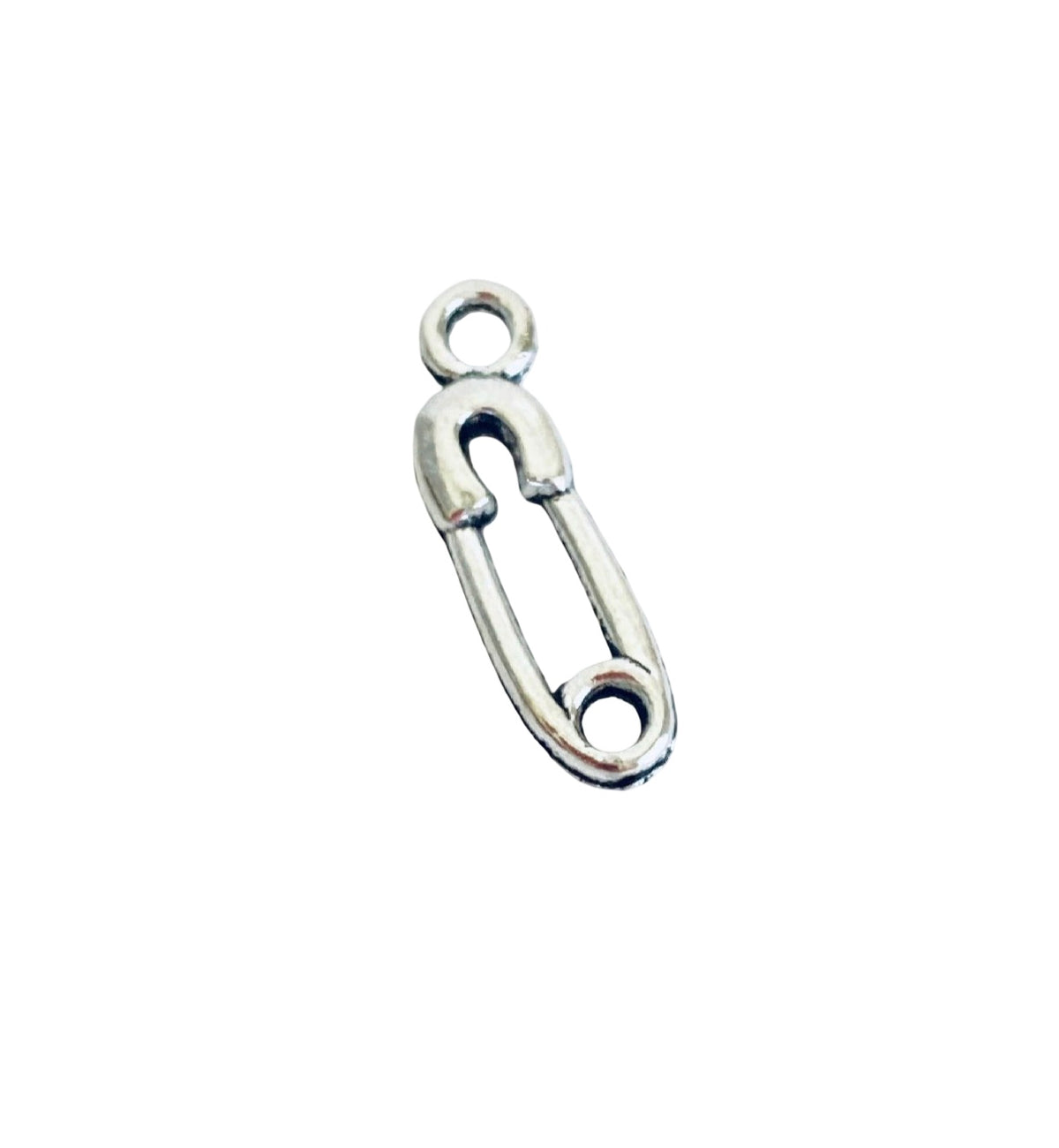 Base Metal Small Safety Pin Charms