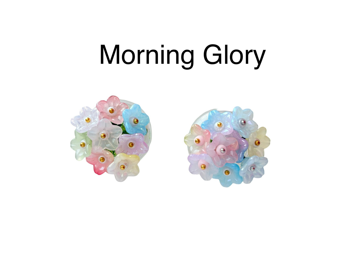 2" Handmade Mini Beaded Flower • Cherry Blossom / Tulip / Morning Glory Flowers • Seed Bead or Tube Bead Stem • Bulk Options Available
