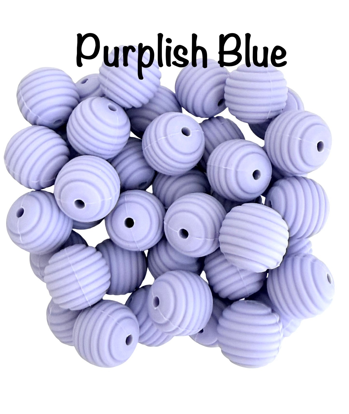 15mm Ribbed Silicone Beads (Sold Individually)