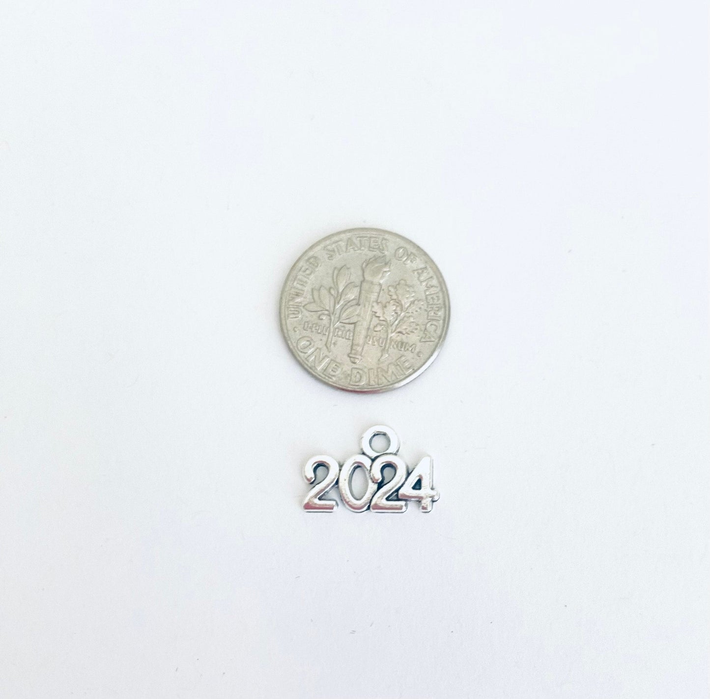 Base Metal Tiny Year Number Charm • 2022 - 2028