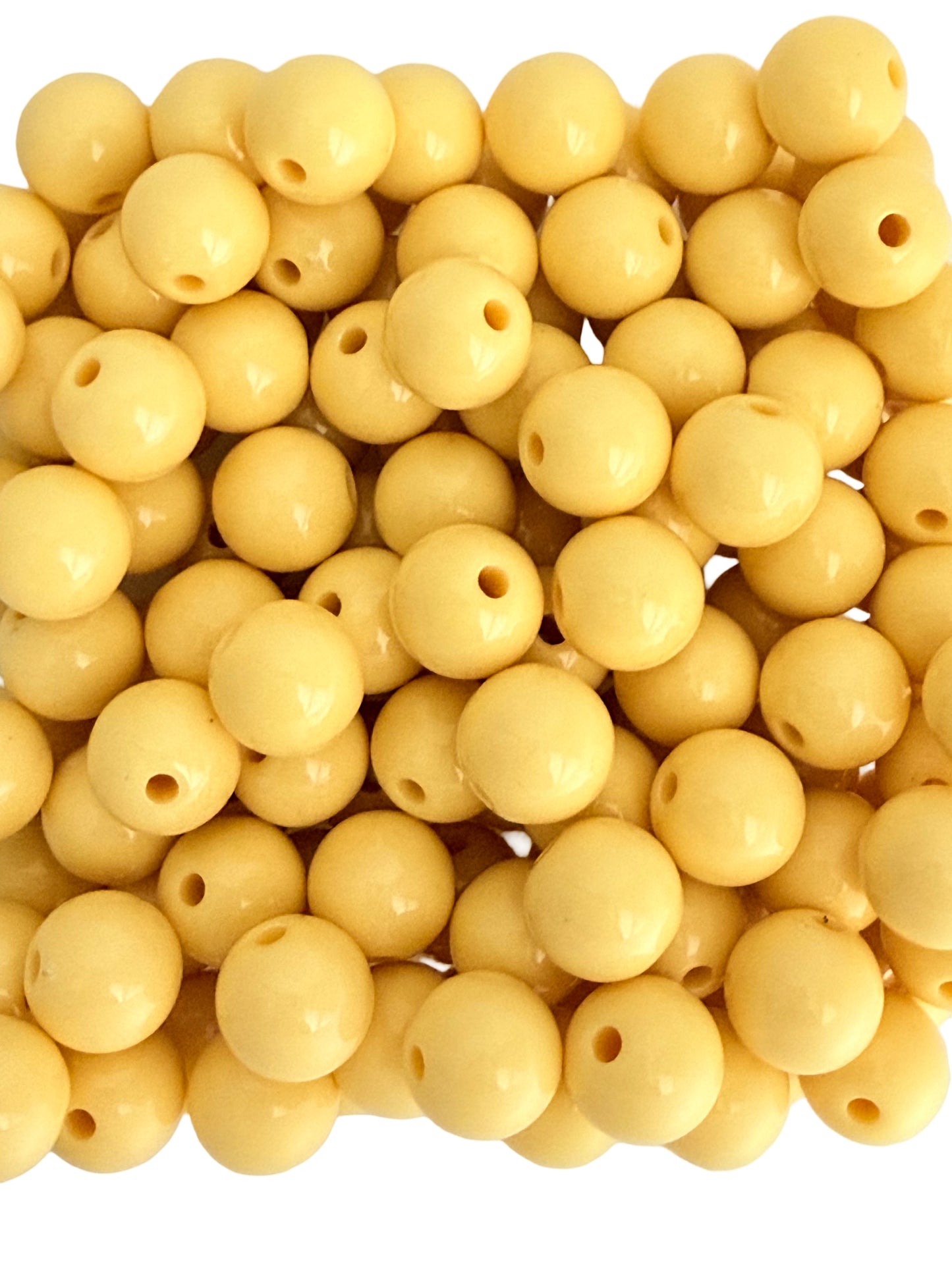 10mm Polished Acrylic Round Beads
