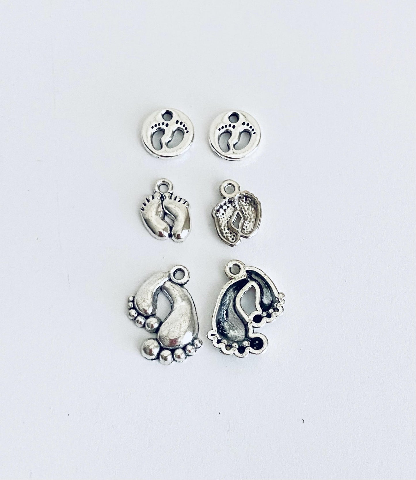 Tiny Footprint Charms